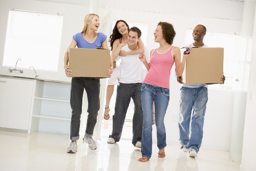 Removal van loading furniture for a same day move in Soho