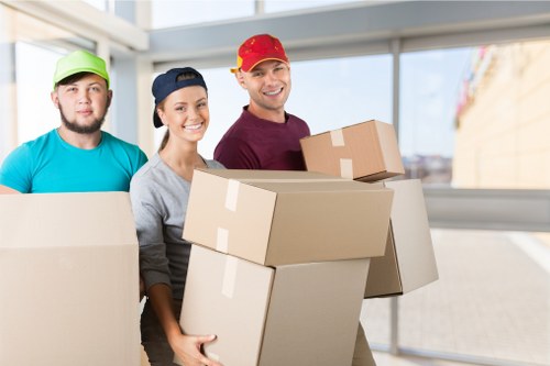 Removal van service for moving belongings in Soho