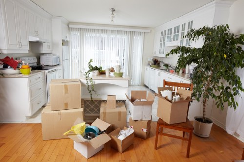 Loading a van for a flat or office relocation in Soho