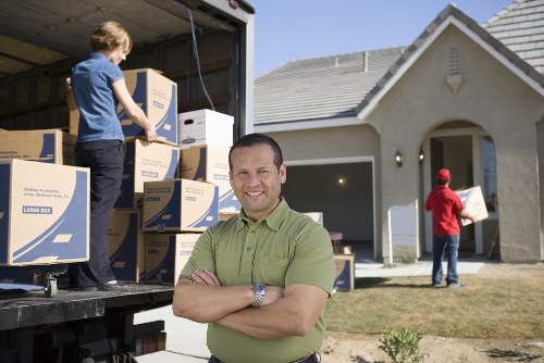 Securely loaded moving van with items strapped in place for transport
